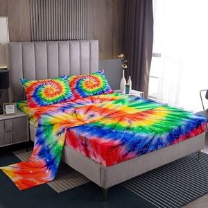 Vibrant Tie-Dye Bedding Set